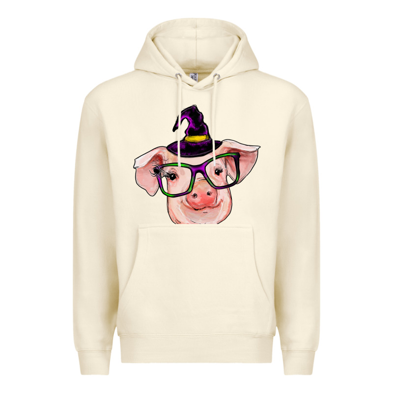 Pig With Halloween Premium Hoodie by RanaPortraitStore | Teevron