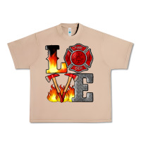 Burro firefighter love Urban Heavy Tee - Artiststas