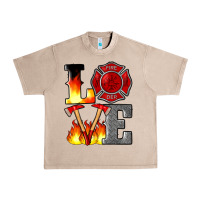 French Oak firefighter love Urban Heavy Tee - Artiststas