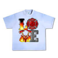 Grape Ice firefighter love Urban Heavy Tee - Artiststas