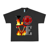 Pigment Black firefighter love Urban Heavy Tee - Artiststas