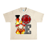 Sandshell firefighter love Urban Heavy Tee - Artiststas