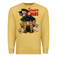 Antique Gold senior 2023 gnome Premium Sweatshirt - BarkalooDesign