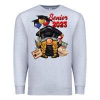 Heather Grey senior 2023 gnome Premium Sweatshirt - BarkalooDesign