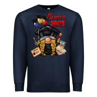 Navy senior 2023 gnome Premium Sweatshirt - BarkalooDesign
