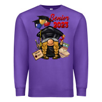 Purple senior 2023 gnome Premium Sweatshirt - BarkalooDesign