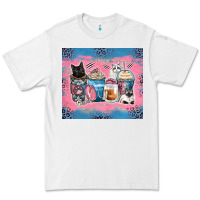 White cat coffee cups Premium Tee - Zillion Design Studio