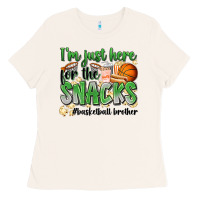Bone i'm just here for the snacks #basketball brother Ladies Tee - Zillion Design Studio