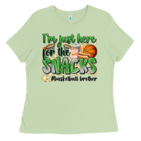 Matcha i'm just here for the snacks #basketball brother Ladies Tee - Zillion Design Studio