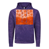 Cloud Purple orange glitter star Vintage Hoodie - JahusDesignShop