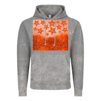 Cloud Rock orange glitter star Vintage Hoodie - JahusDesignShop