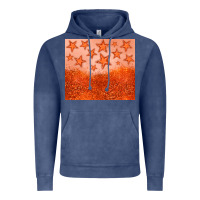 Vintage Denim orange glitter star Vintage Hoodie - JahusDesignShop