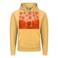 Vintage Mustard orange glitter star Vintage Hoodie - JahusDesignShop
