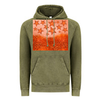 Vintage Olive orange glitter star Vintage Hoodie - JahusDesignShop