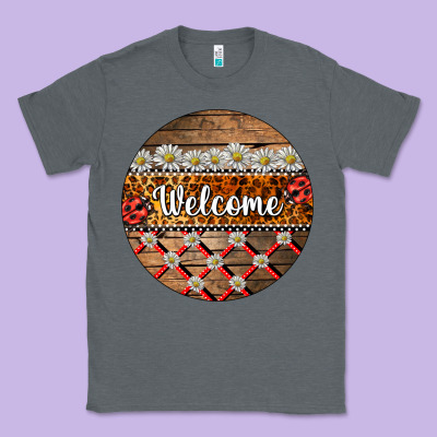 Ladybug Welcome Ornament Classic Tee Designed By Barkaloodesign