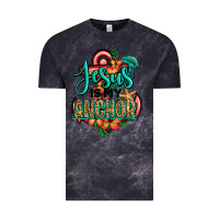 Cloud Black jesus is my anchor Vintage Tee - Jasminsmagicworld
