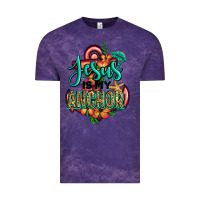 Cloud Purple jesus is my anchor Vintage Tee - Jasminsmagicworld