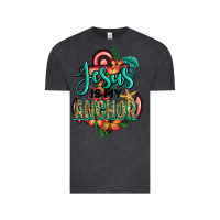 Vintage Black jesus is my anchor Vintage Tee - Jasminsmagicworld