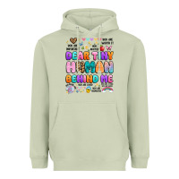 Matcha dear tiny human behind me Heavyweight Hoodie - Artiststas