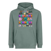 Sage dear tiny human behind me Heavyweight Hoodie - Artiststas