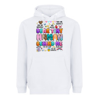 White dear tiny human behind me Heavyweight Hoodie - Artiststas