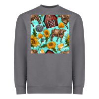 Storm farm seamless pattern Heavyweight Sweatshirt - BundleAndBundleShop