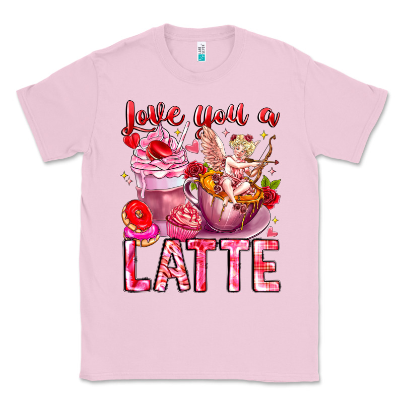 Love You Latte Valentine Cupid Classic Tee by CowhideDigitalArt | Teevron