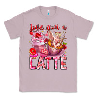 Lilac Love You Latte Valentine Cupid Classic Tee - CowhideDigitalArt