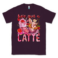 Plum Love You Latte Valentine Cupid Classic Tee - CowhideDigitalArt