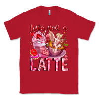 Red Love You Latte Valentine Cupid Classic Tee - CowhideDigitalArt