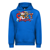 Cobalt cozy season snowman Urban Hoodie - CowGirlArtShop