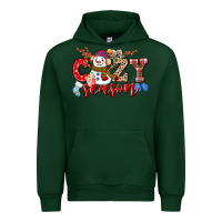 Forest Green cozy season snowman Urban Hoodie - CowGirlArtShop