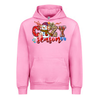 Fuchsia Pink cozy season snowman Urban Hoodie - CowGirlArtShop