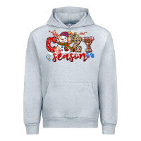 Heather Grey cozy season snowman Urban Hoodie - CowGirlArtShop