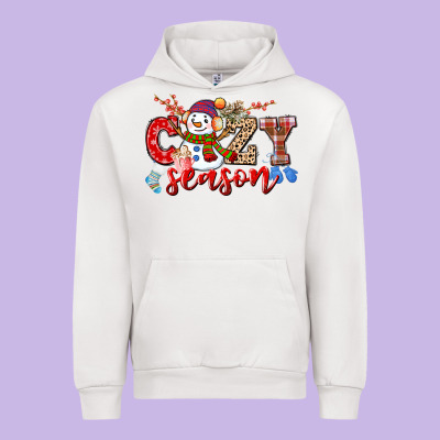 Cozy Season Snowman Urban Hoodie Designed By Cowgirlartshop
