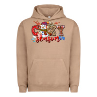 Pigment Burro cozy season snowman Urban Hoodie - CowGirlArtShop