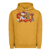 Pigment Peanut Butter cozy season snowman Urban Hoodie - CowGirlArtShop