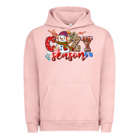 Pigment Salmon cozy season snowman Urban Hoodie - CowGirlArtShop