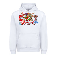 White cozy season snowman Urban Hoodie - CowGirlArtShop