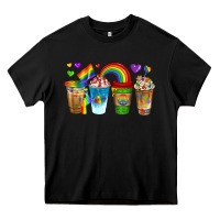Black lgbtq coffee drinks Heavy Core Tee - texasbilliewilder