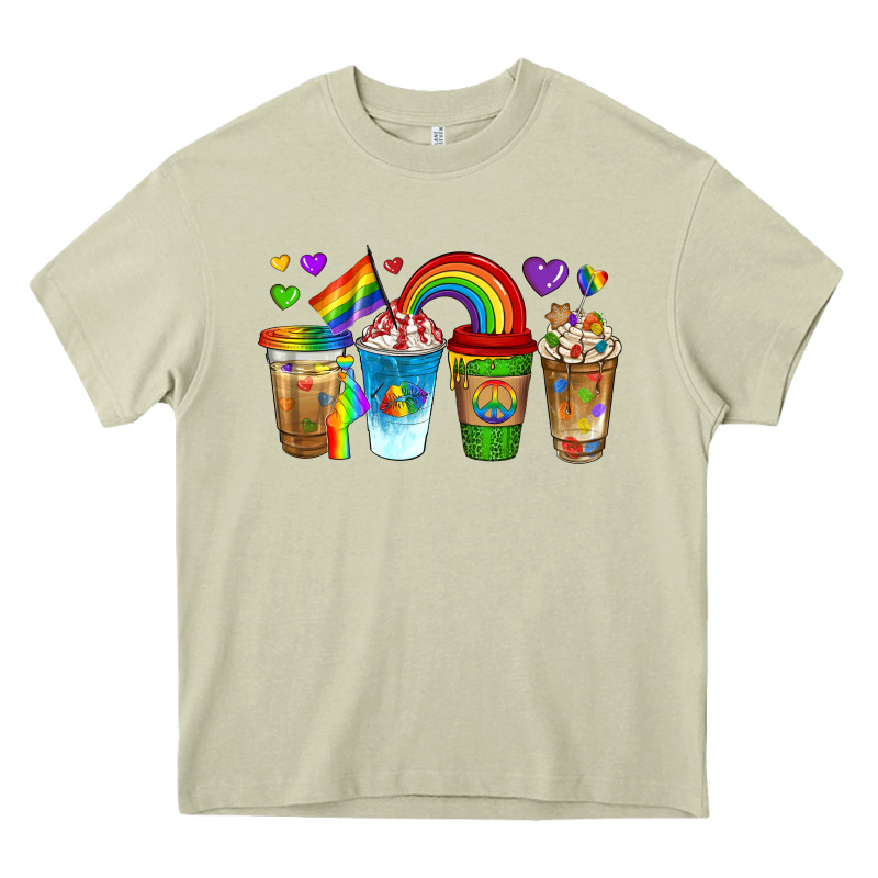 Lgbtq Coffee Drinks Heavy Core Tee by texasbilliewilder | Teevron