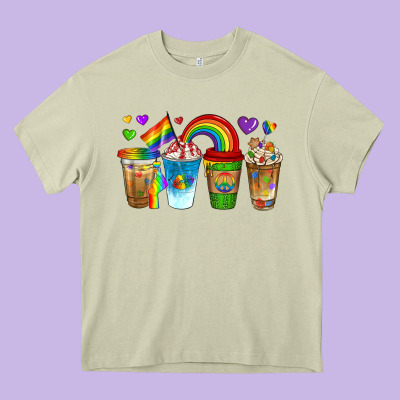 Lgbtq Coffee Drinks Heavy Core Tee Designed By Texasbilliewilder