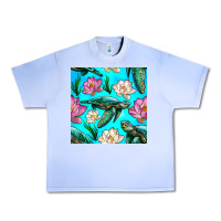 Grape Ice sea turtle seamless pattern Urban Heavy Tee - BundleAndBundleShop