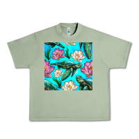 Oil Green sea turtle seamless pattern Urban Heavy Tee - BundleAndBundleShop