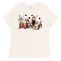 Bone siberian cat coffee cups Ladies Tee - texasbilliewilder