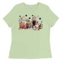 Matcha siberian cat coffee cups Ladies Tee - texasbilliewilder