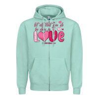 Seafoam let all that you do be done in love Zipper Hoodie - MaliasSmallBusiness