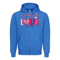 True Royal let all that you do be done in love Zipper Hoodie - MaliasSmallBusiness