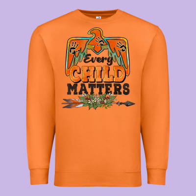 Every Child Matters Thunderbird Premium Sweatshirt Designed By Barkaloodesign