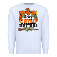 White every child matters thunderbird Premium Sweatshirt - BarkalooDesign